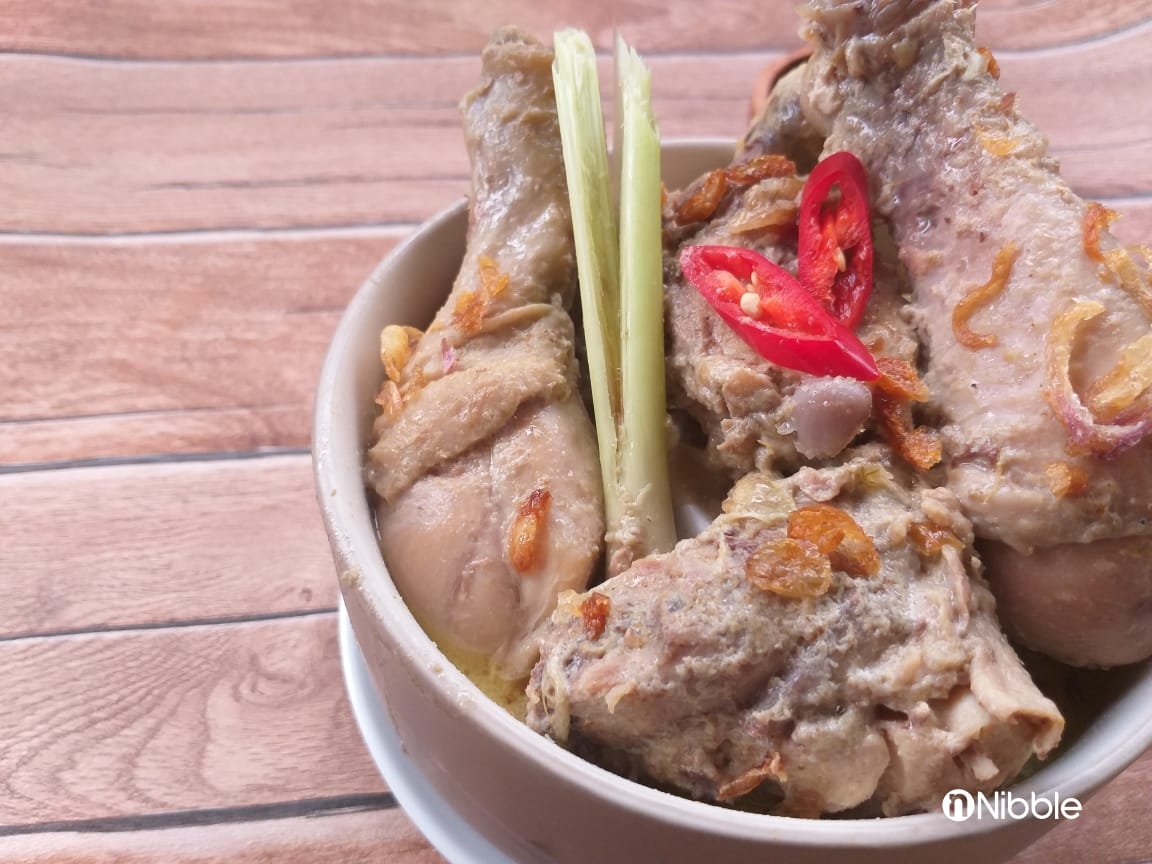 Resep Opor Ayam Putih dan Kental. Super Sedap